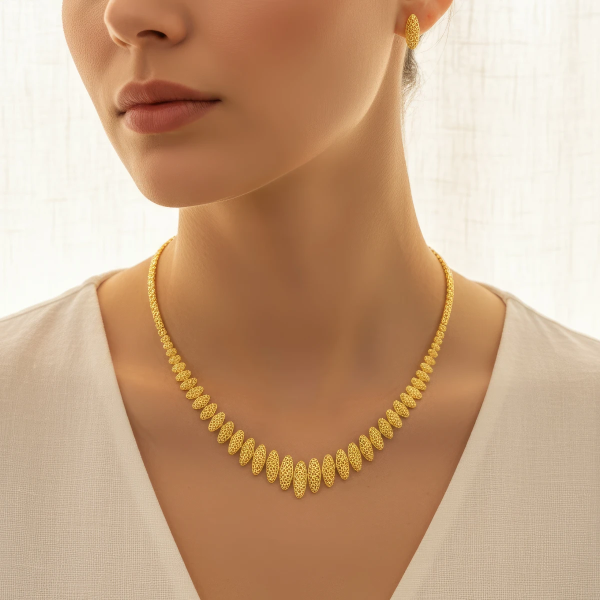 Altın Kleaopatra Kolye Seti