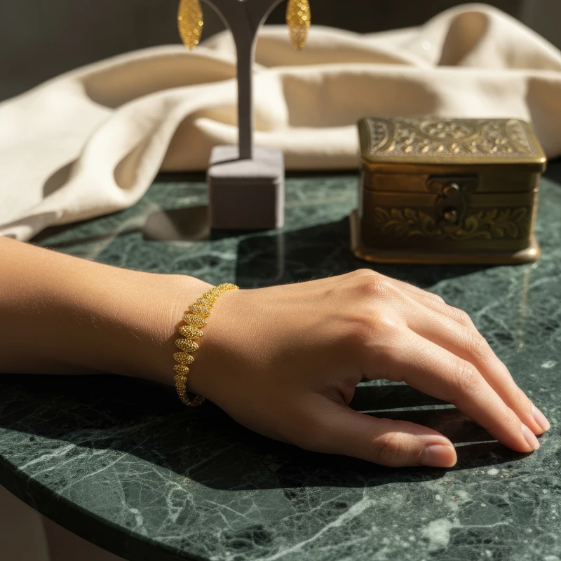 Altın Kleaopatra Kolye Seti 