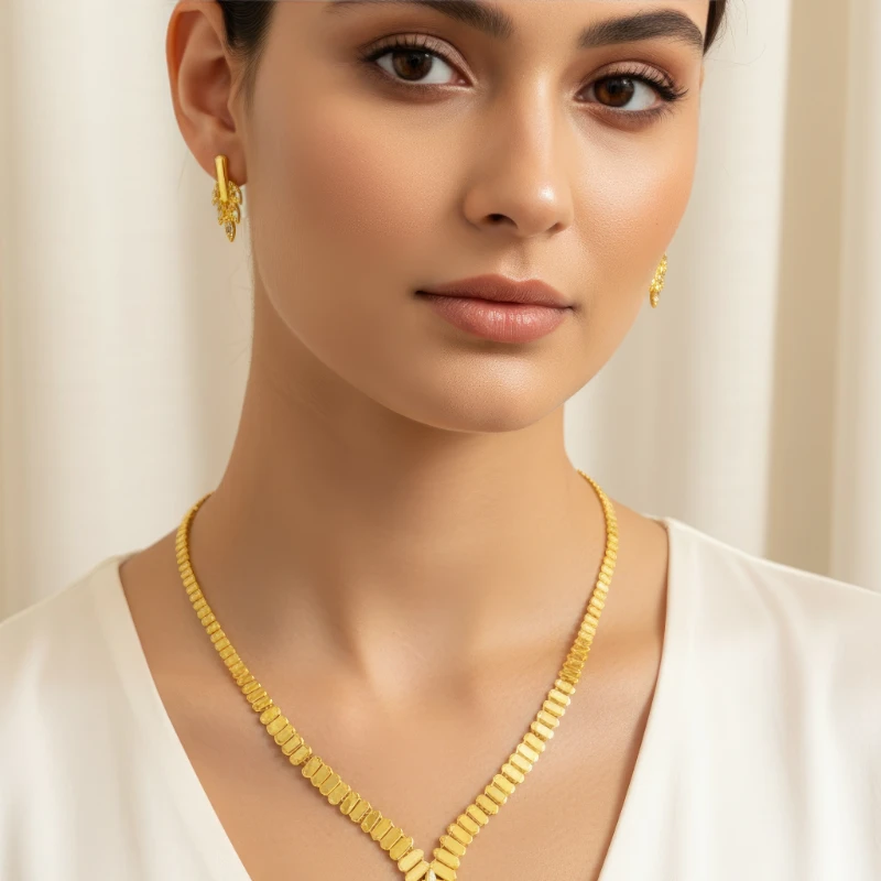 Altın Başak Kolye Seti 