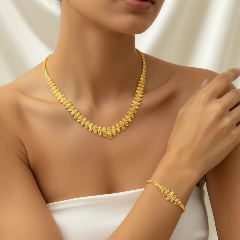 Altın Kleaopatra Kolye Seti