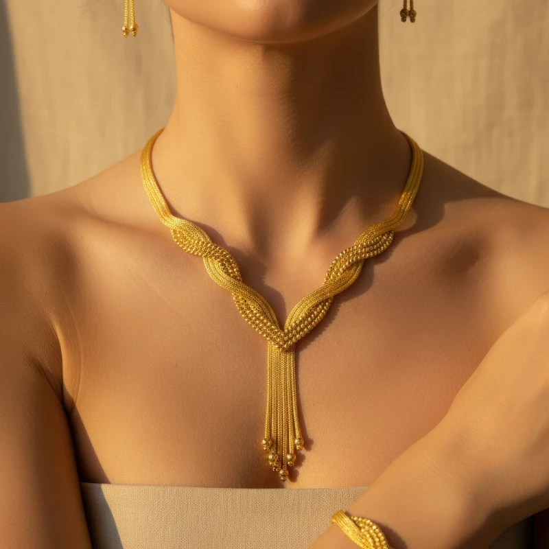 Altın Kalze Kolye Seti 