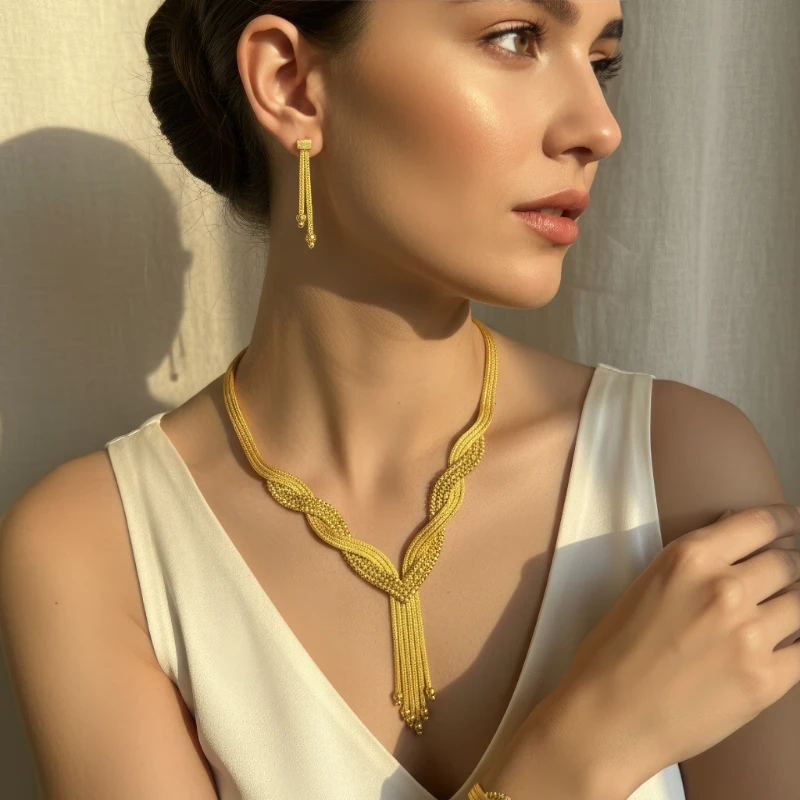 Altın Kalze Kolye Seti 