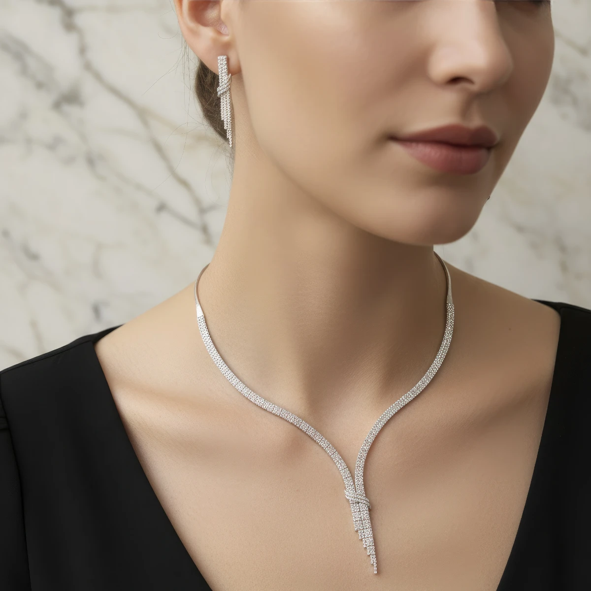 Işıltılı Su Yolu Altın Set