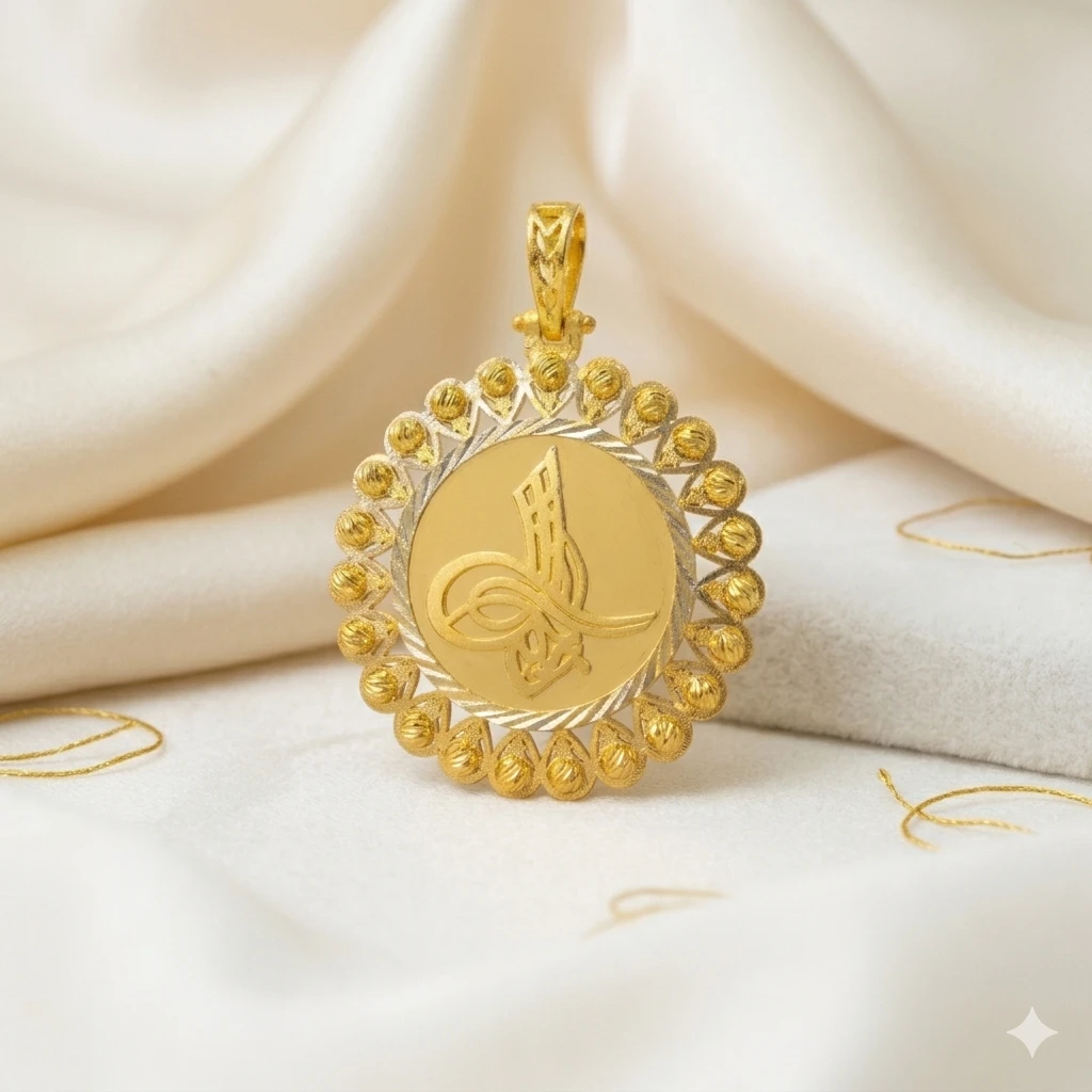Tuğra Madalyon Kolye Ucu