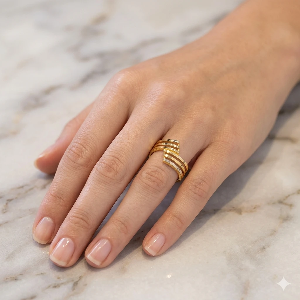 Geniş Ajda Altın Yüzük