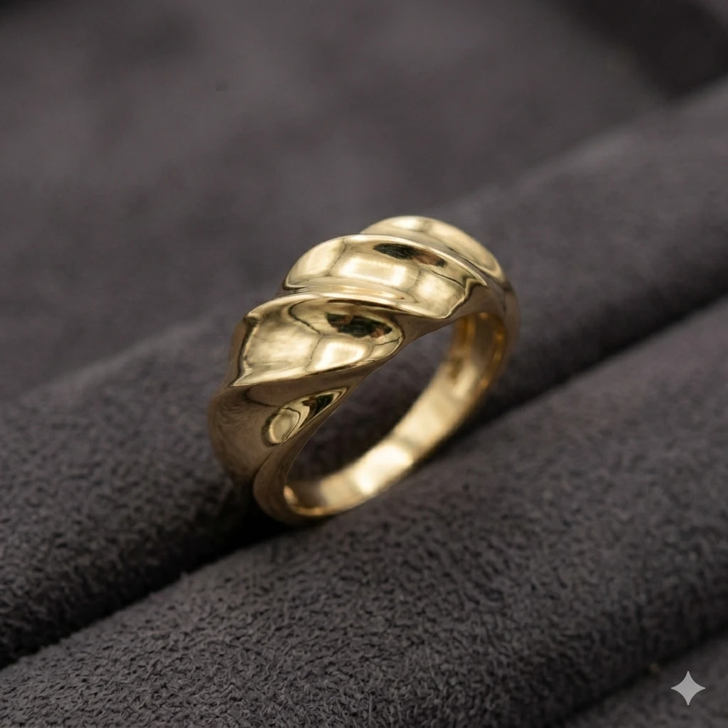 Katmanlı Form Altın Yüzük