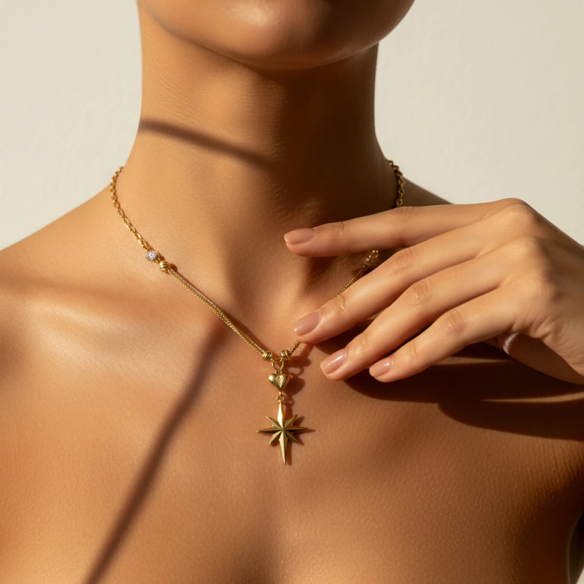 Kuzey Yıldızı Altın Kolye