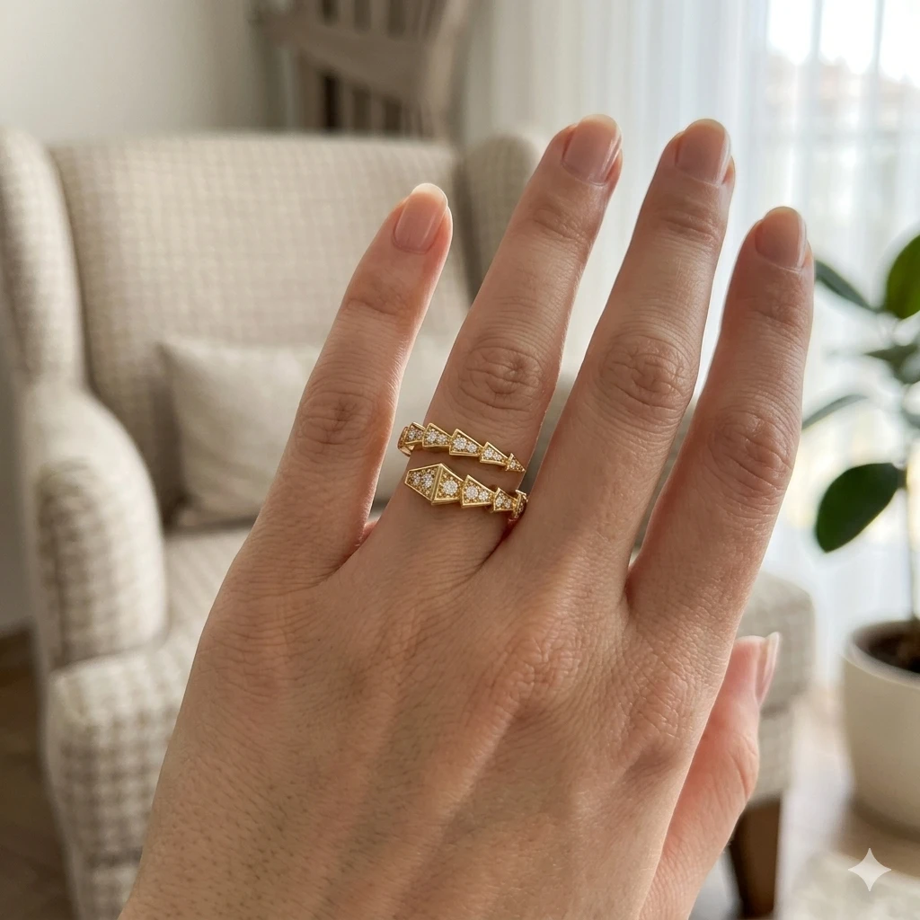 Royal Chevron Altın Yüzük