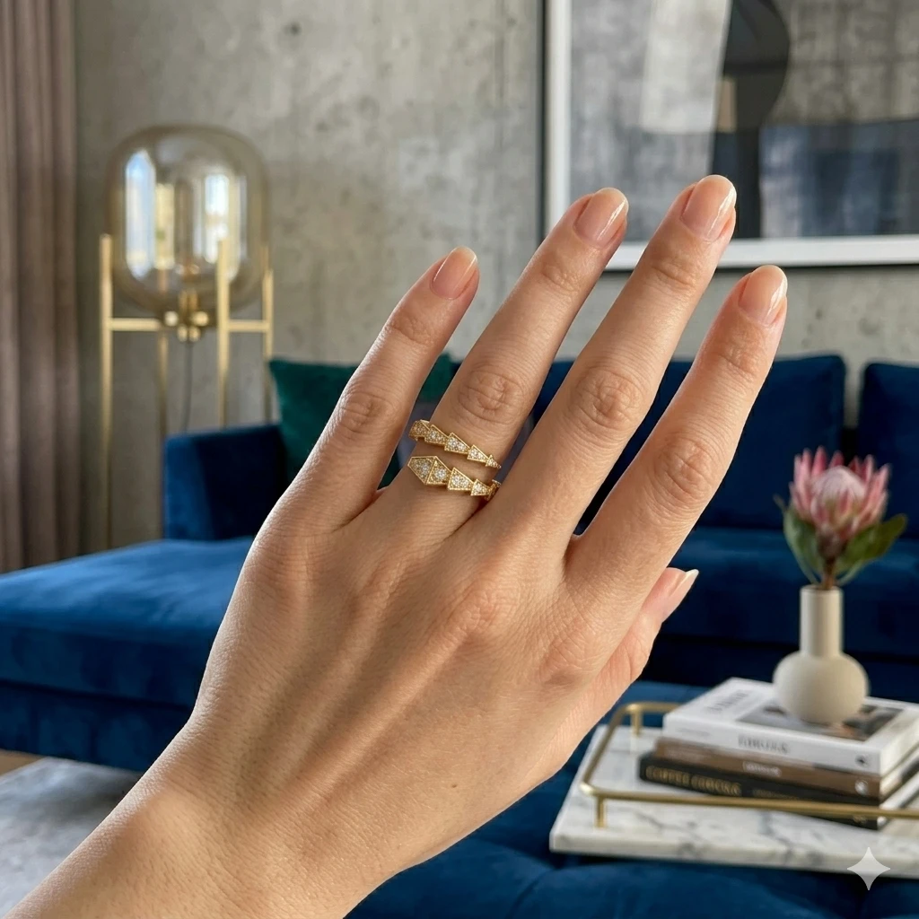 Royal Chevron Altın Yüzük