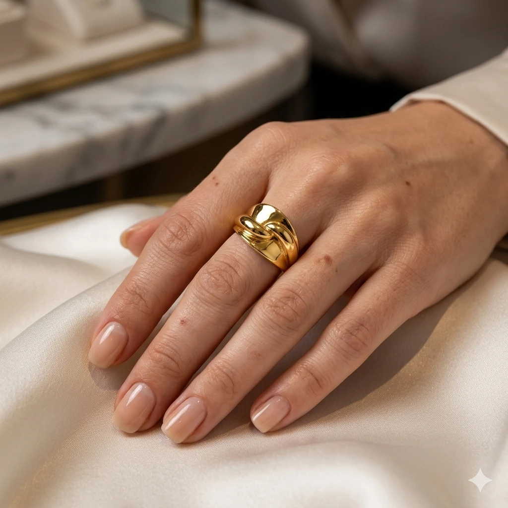 Sarmal Altın Yüzük