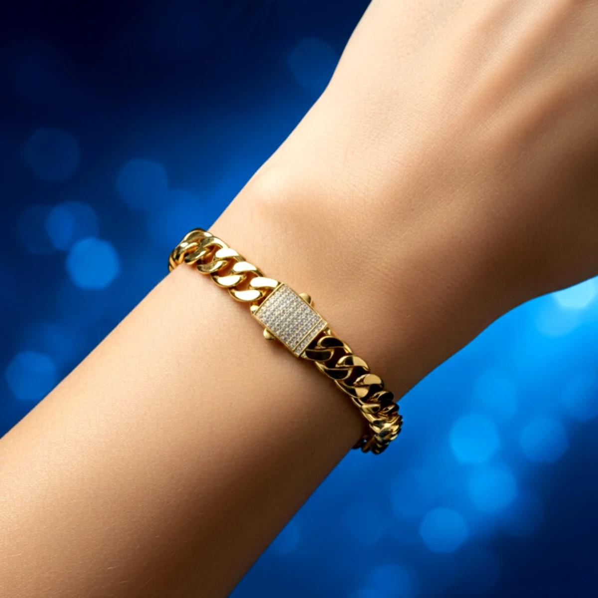 Taşlı Gurmet Altın Bileklik