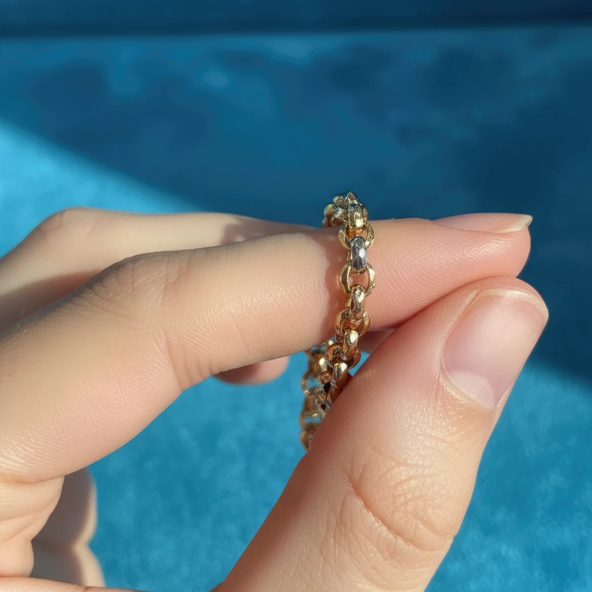 Üç Renk Oval Bileklik