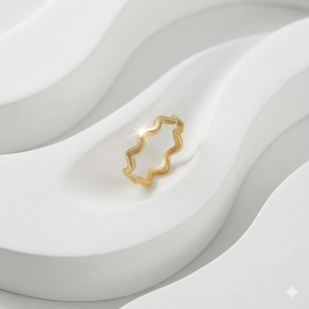 Zig Zag Ajda Altın Yüzük