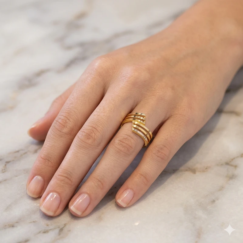 Geniş Ajda Altın Yüzük