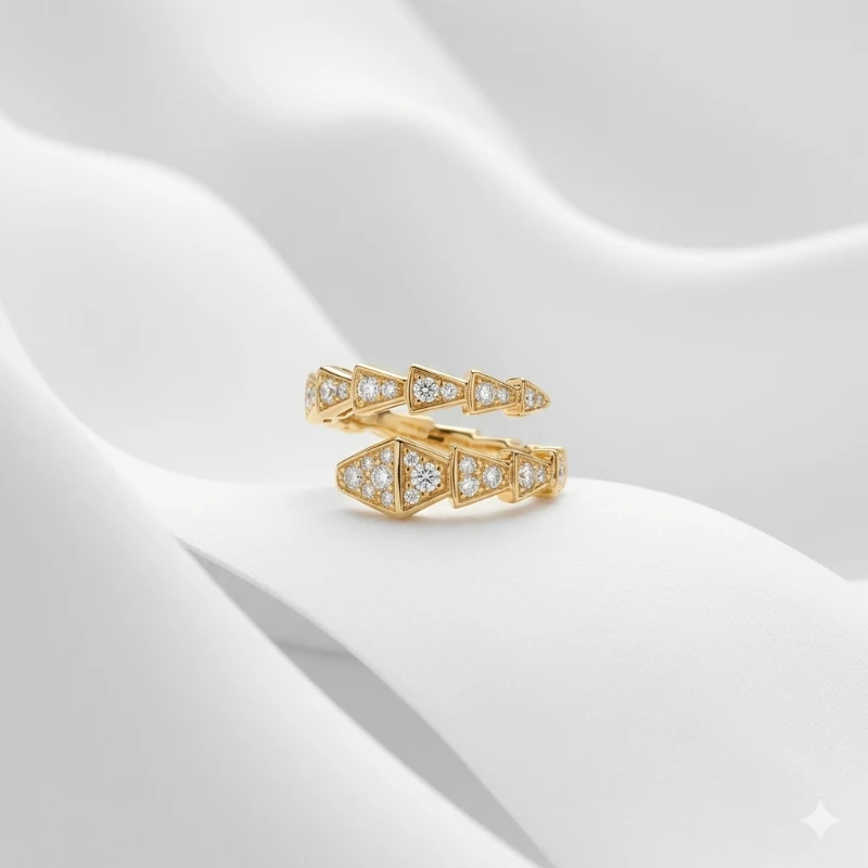 Royal Chevron Altın Yüzük 