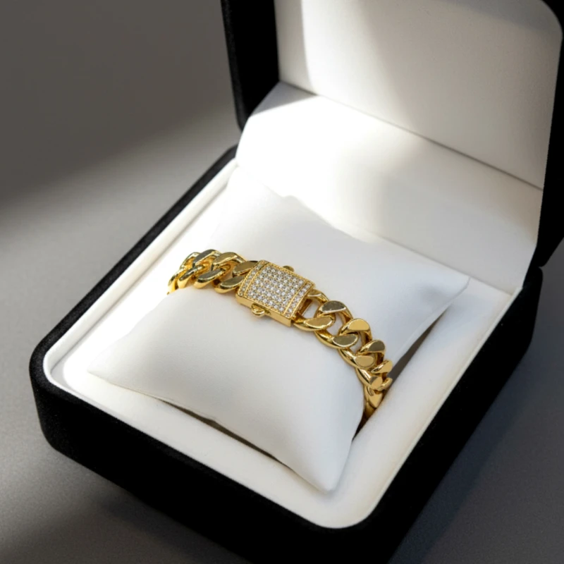 Taşlı Gurmet Altın Bileklik 