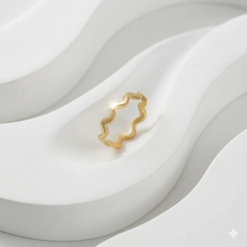 Zig Zag Ajda Altın Yüzük