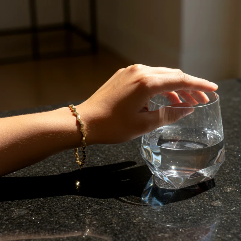 Zigzag Ajda Altın Bileklik