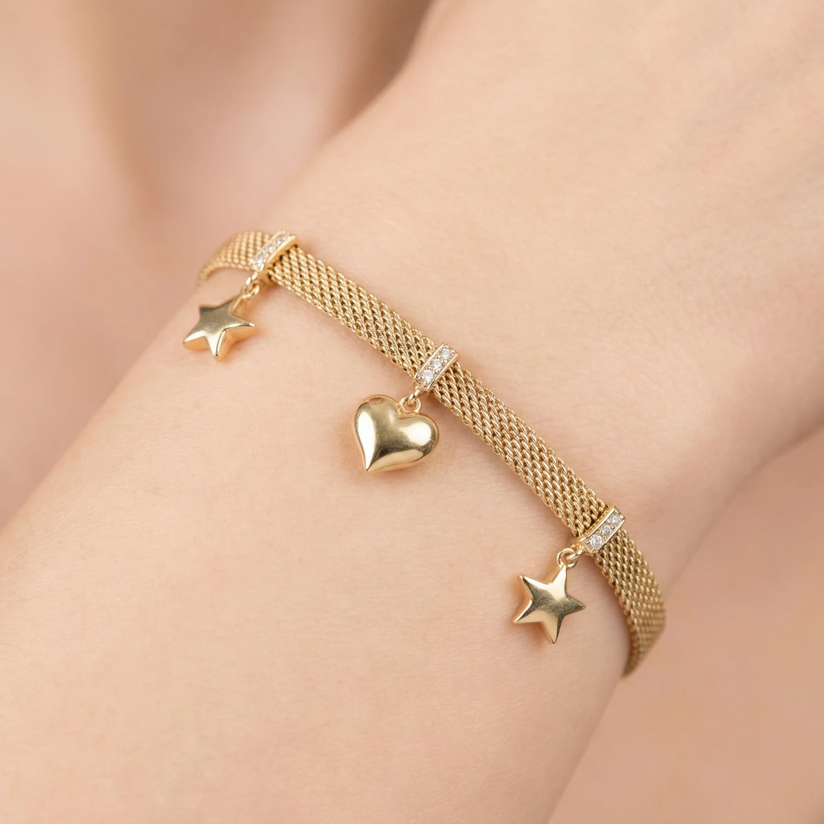 Aşk Yıldızı Sallantılı Bileklik