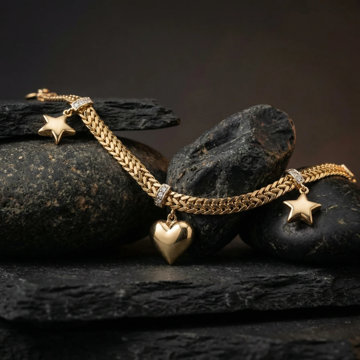 Aşk Yıldızı Sallantılı Bileklik