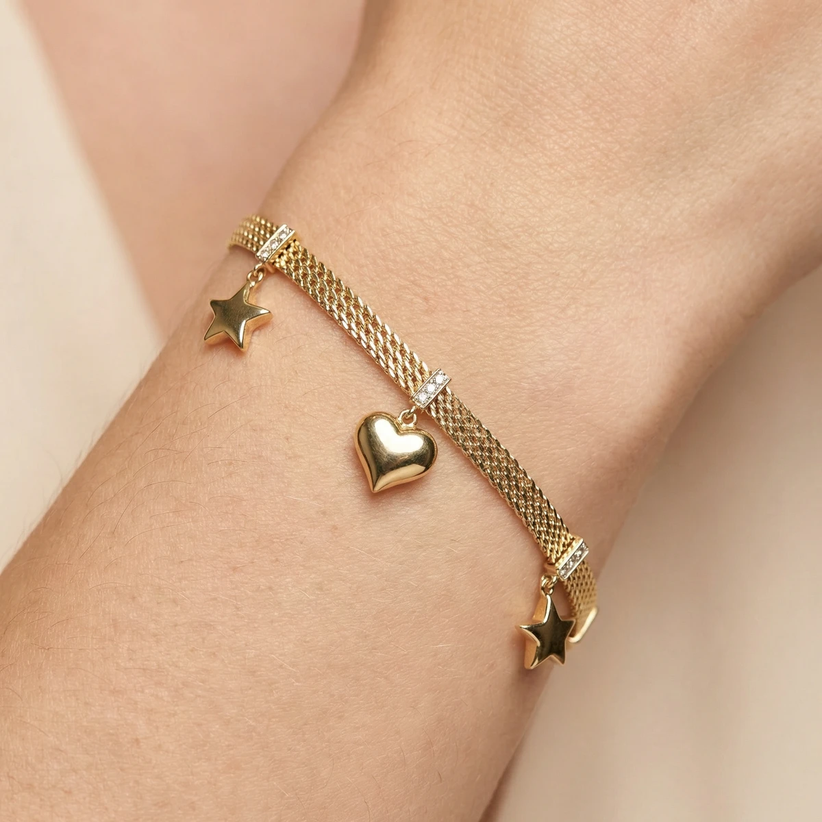 Aşk Yıldızı Sallantılı Bileklik
