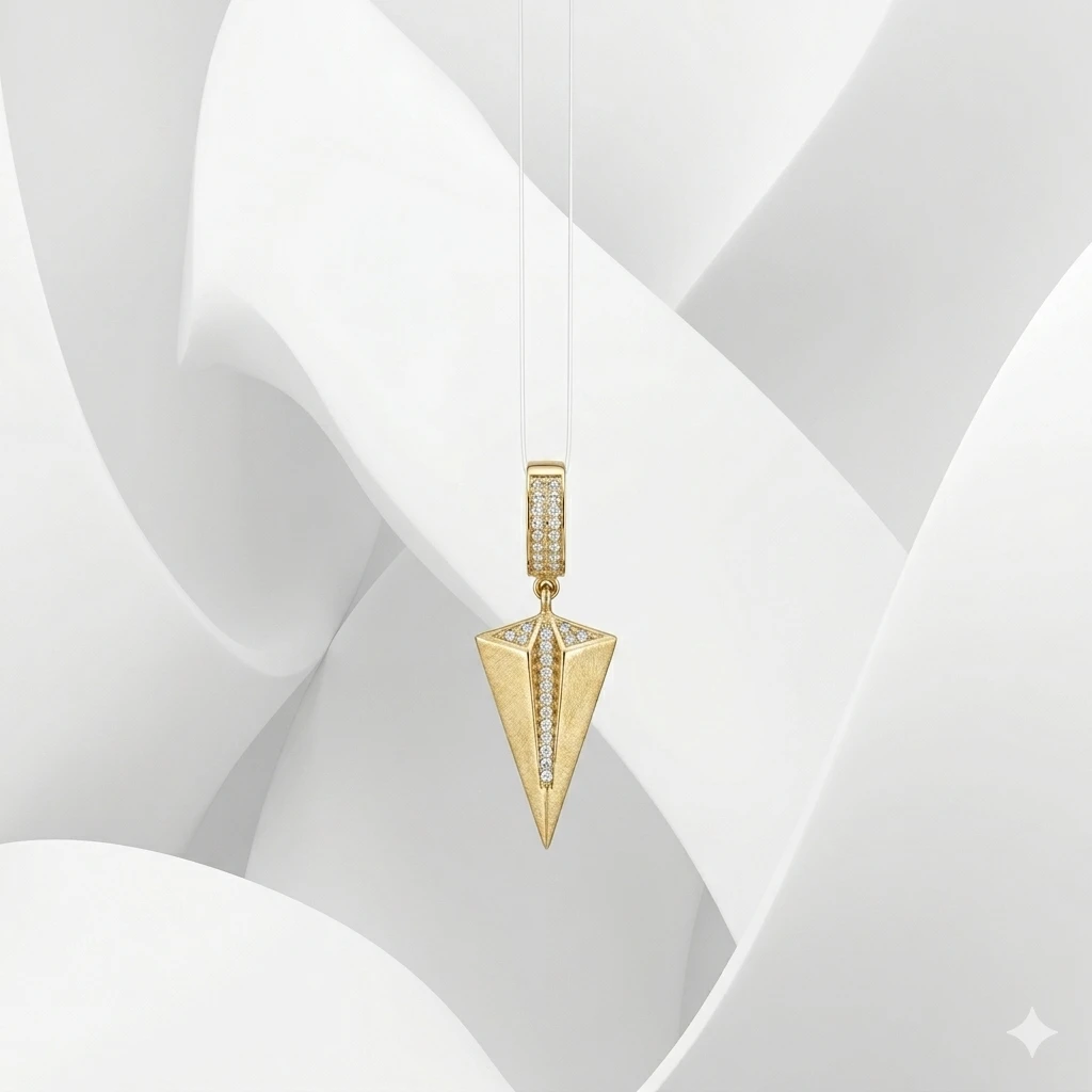 Prizma Form Kolye Ucu