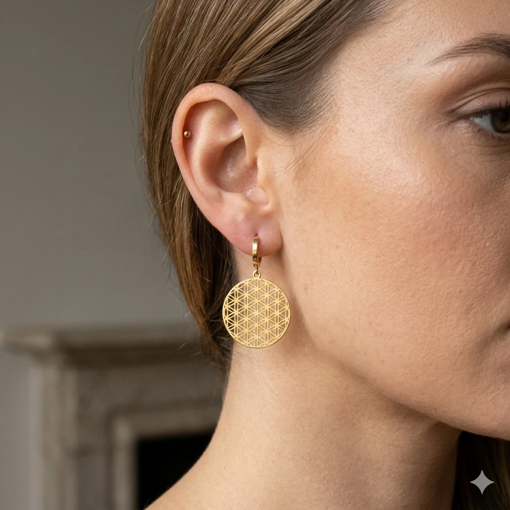 Yaşam Çiçeği Küpe