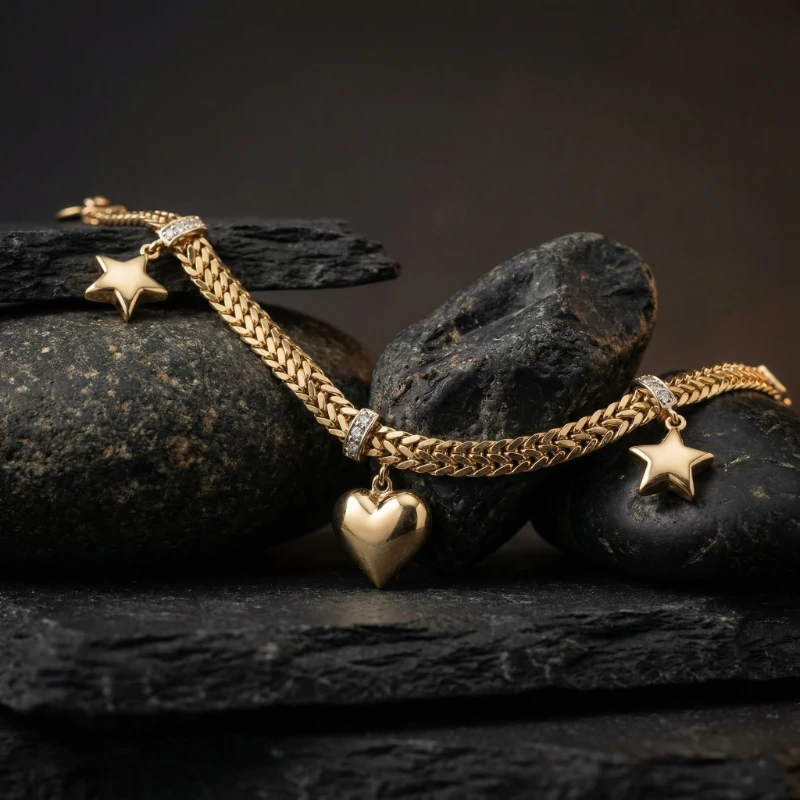 Aşk Yıldızı Sallantılı Bileklik 