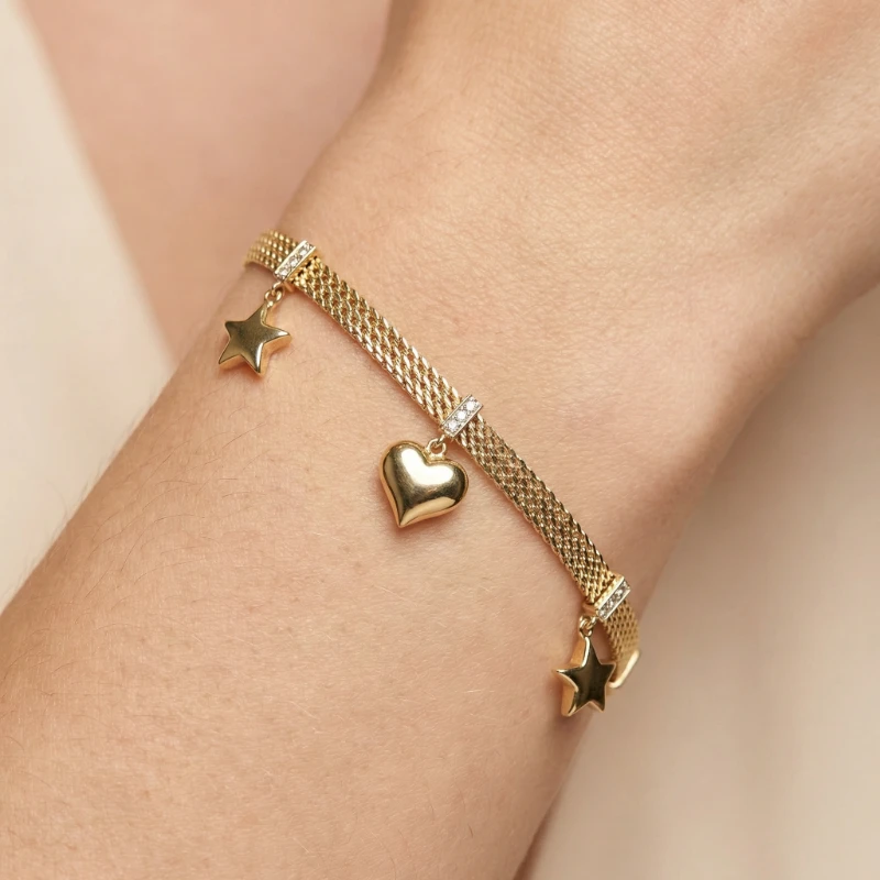 Aşk Yıldızı Sallantılı Bileklik