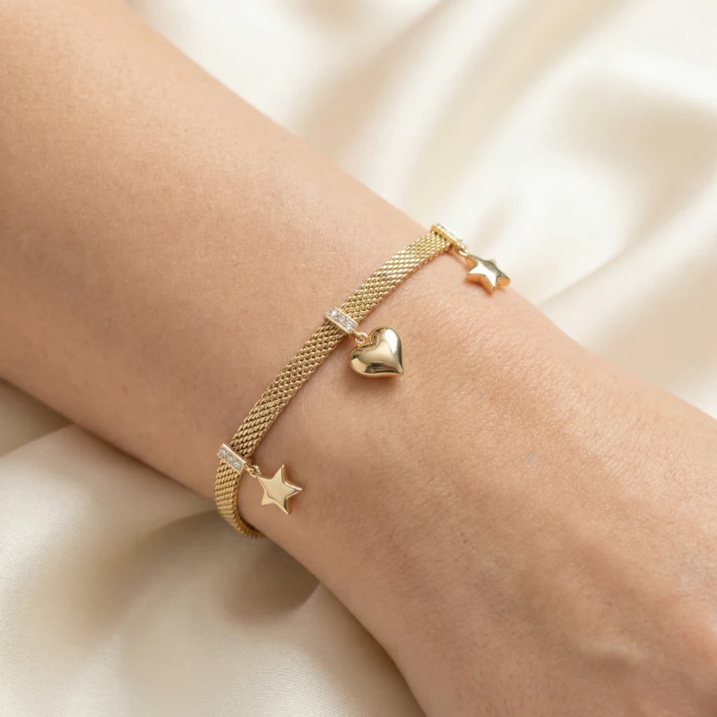 Aşk Yıldızı Sallantılı Bileklik 
