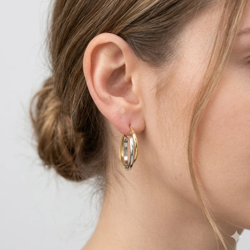 Elite Duo Halka Küpe