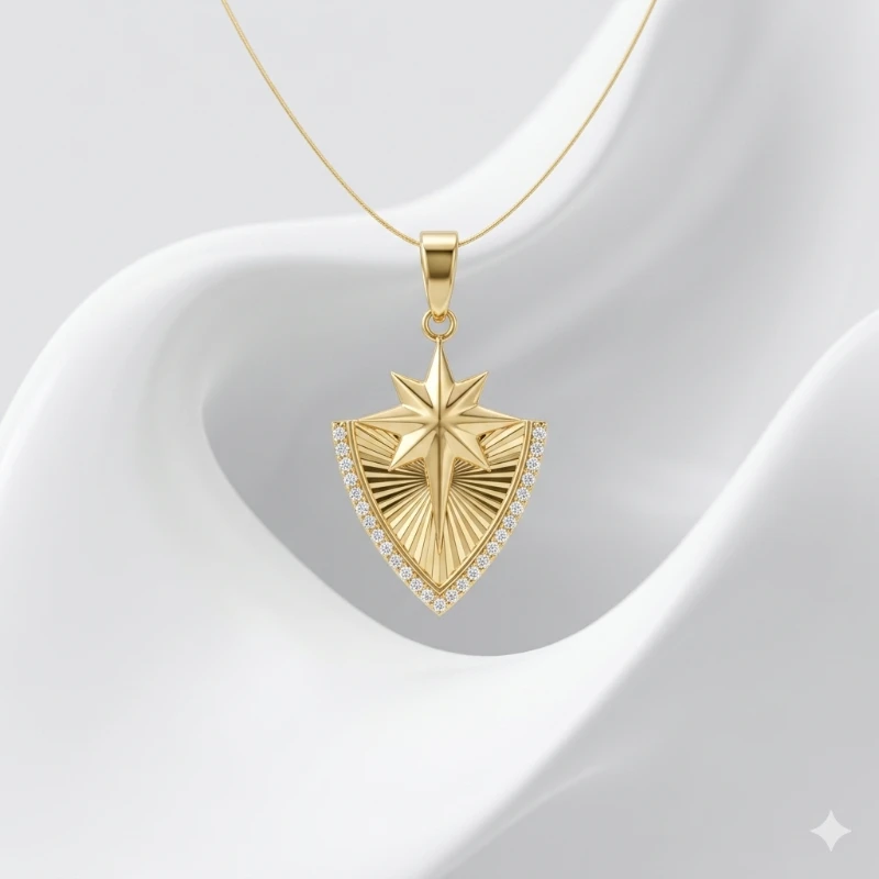 Kuzey Yıldızı Zarafet Kolye Ucu