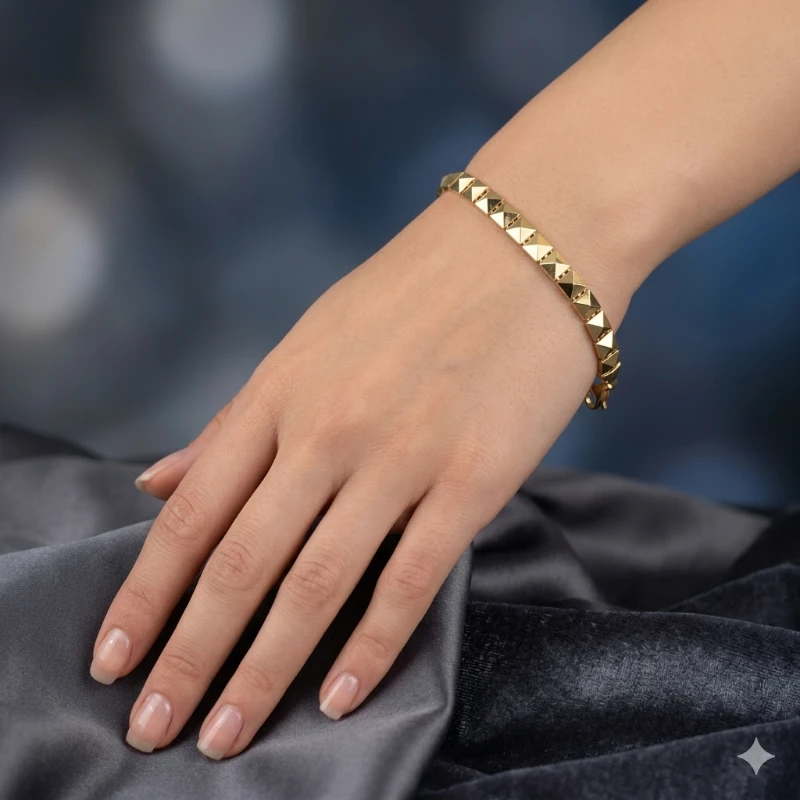 Aura Kesim Altın Bileklik