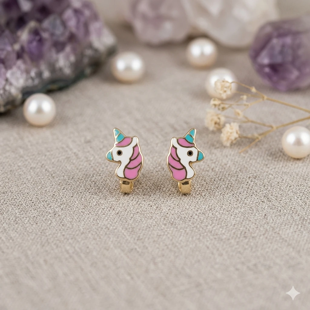 Mini Unicorn Bebek Küpe