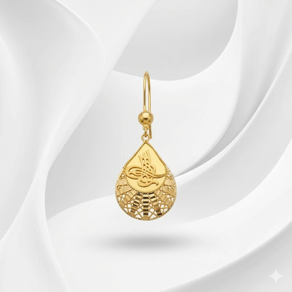 Royal Tuğra Sallantılı Küpe