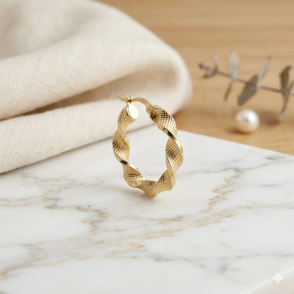 Twist Doku Halka Küpe