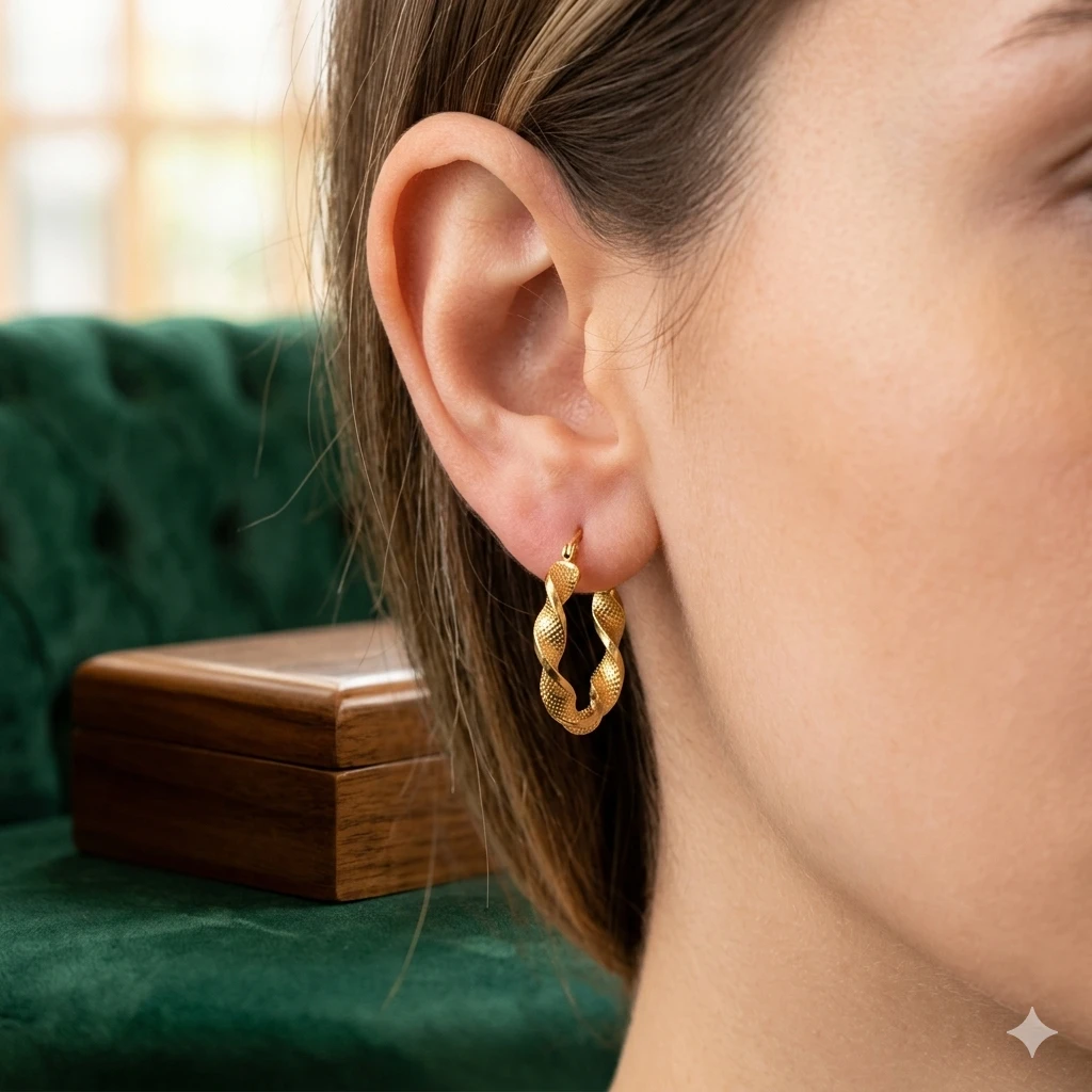 Twist Doku Halka Küpe