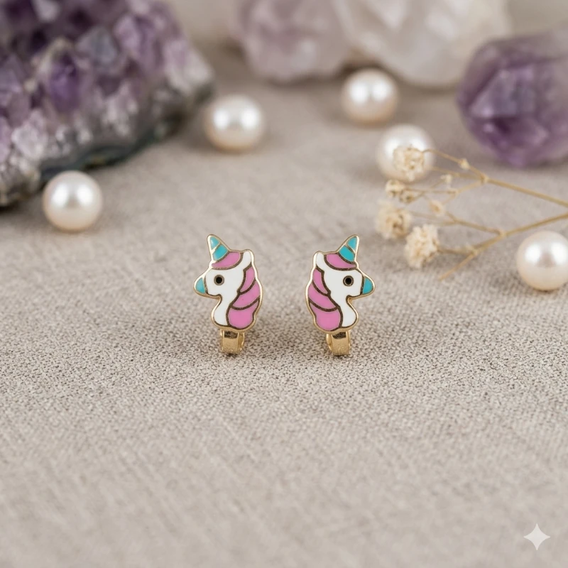 Mini Unicorn Bebek Küpe