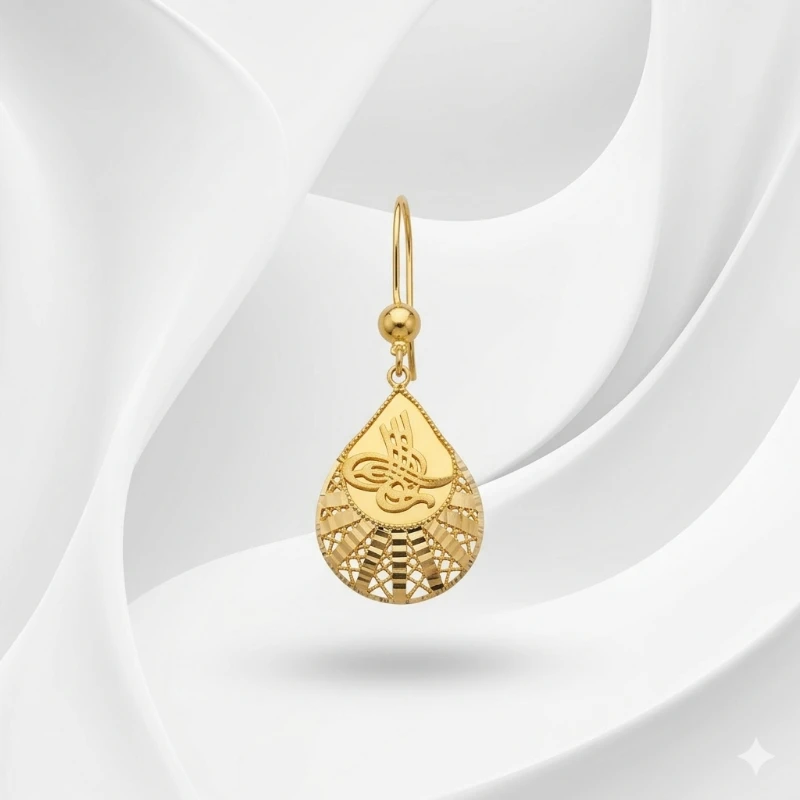 Royal Tuğra Sallantılı Küpe