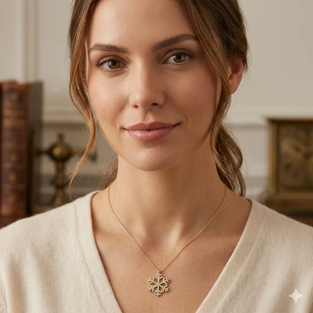 Kar Tanesi Kolye