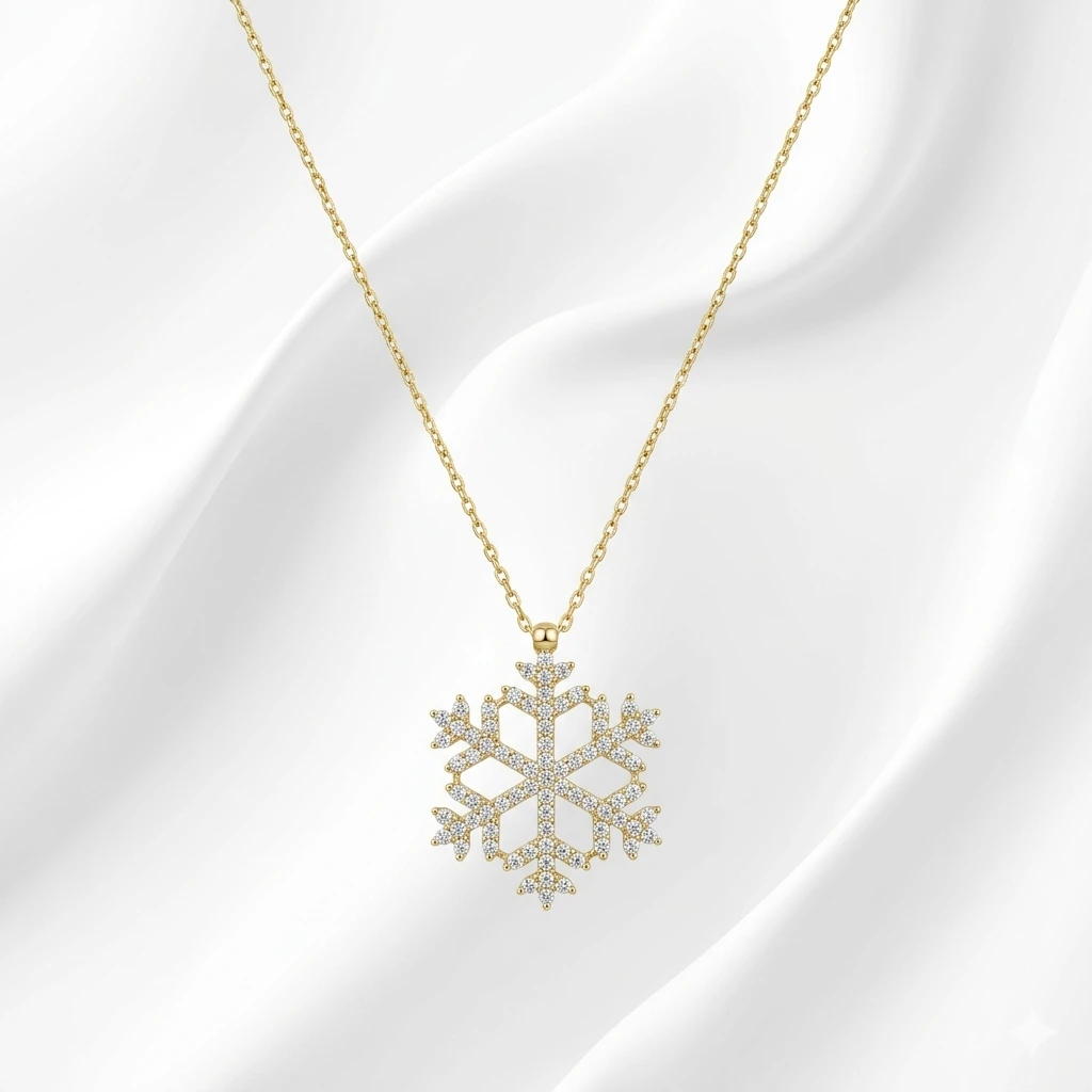 Kar Tanesi Kolye